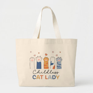 Childless Cat Lady Voting Kamala Harris Präsident Jumbo Stoffbeutel