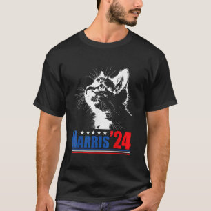 Childless Cat Ladys for Kamala Harris 24 USA Elec T-Shirt