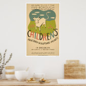 Children Art Brooklyn 1938 WPA Poster (Küche)
