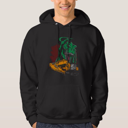 Children Back To School Schoolchild Tractor And Di Hoodie (Vorderseite)