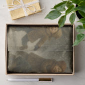 Children Building a Snowman Seidenpapier (Geschenk)