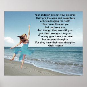 Children by Kahlil Gibran Poster