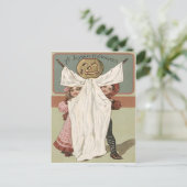 Children Ghost Jack O' Lantern Pumpkin Postkarte (Stehend Vorderseite)