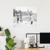 Children Golfing, 1905 Poster (Heimbüro)