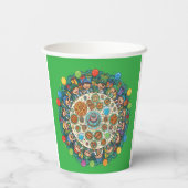 Children Green Pirate Costume Party Pappbecher (Rückseite)