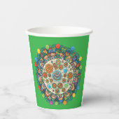 Children Green Pirate Costume Party Pappbecher (Vorderseite)