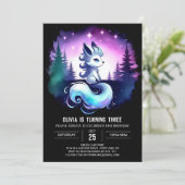 Children Happy Wolf Birthday Einladung (Stehend Vorderseite)