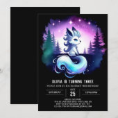 Children Happy Wolf Birthday Einladung (Vorne/Hinten)