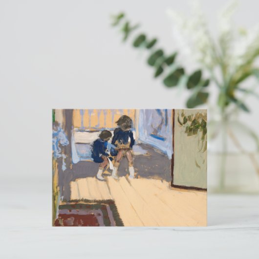 Children in a Room, 1909 by Edouard Vuillard Postkarte (Stehend Vorderseite)