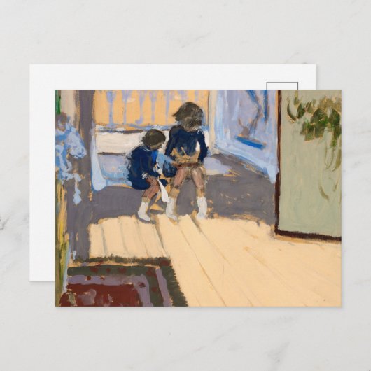 Children in a Room, 1909 by Edouard Vuillard Postkarte (Vorne/Hinten)