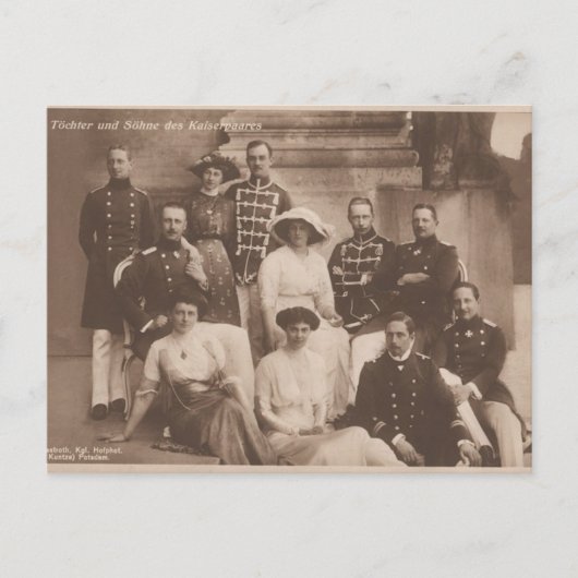 Children KAISER WILHELM II Deutschland #025D Postkarte (Vorderseite)