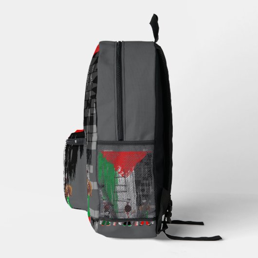 Children of Gaza Painting Palestine Flag  Bedruckter Rucksack (Rechts)