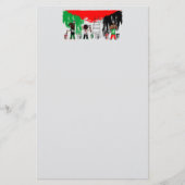 Children of Gaza Painting Palestine Flag  Briefpapier (Vorderseite)