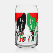 Children of Gaza Painting Palestine Flag  Dosenglas (Rechts)