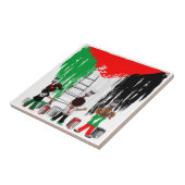 Children of Gaza Painting Palestine Flag Fliese (Seite)