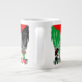 Children of Gaza Painting Palestine Flag Jumbo-Tasse (Rückseite)