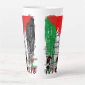 Children of Gaza Painting Palestine Flag Milchtasse (Vorderseite)