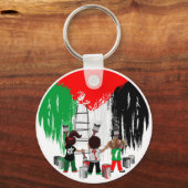 Children of Gaza Painting Palestine Flag  Schlüsselanhänger (Vorderseite)