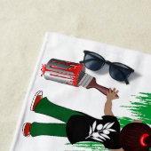 Children of Gaza Painting Palestine Flag  Strandtuch (Beispiel)