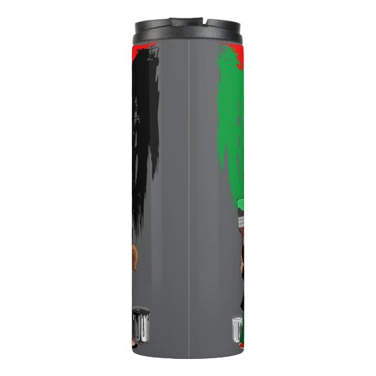 Children of Gaza Painting Palestine Flag  Thermosbecher (Rückseite)