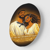 Children of Light Große Wanduhr (Winkel)