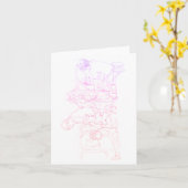 Children on the Playground Carousel Karte (Gelbe Blume)