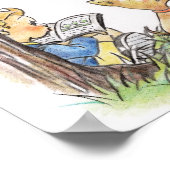 Children reading books poster (Ecke)