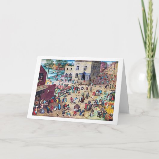 Children’s Games, Pieter Bruegel Karte (Vorderseite)