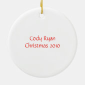 Children’s Giraffe Christmas Ornament (Hinten)