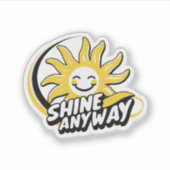 Children’s Inspirational Shirt – Shine Aufkleber (Vorderseite)