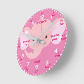 Children Time Learning Acrylic Wall Clock Runde Wanduhr (Winkel)