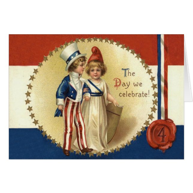 Children Uncle Sam Lady Liberty Star (Vorderseite (Horizontal))