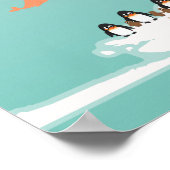 Children World Map mit Illustrationen Poster (Ecke)