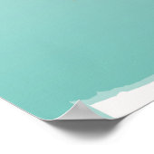 Children World Map mit Tieren und Sehenswürdigkeit Poster (Ecke)