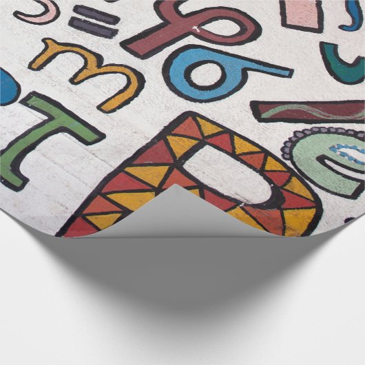 Childrens Alphabet Geschenkpapier (Ecke)