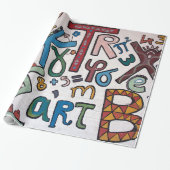 Childrens Alphabet Geschenkpapier (Ungerollt)