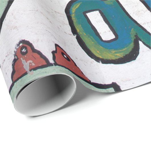 Childrens Alphabet Geschenkpapier (Rolleneckpunkt)