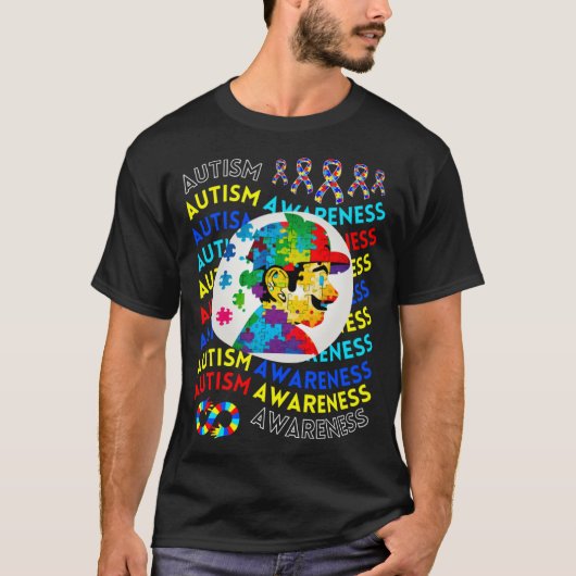 Childrens Autism Awareness Navigating Autism Autis T-Shirt (Vorderseite)
