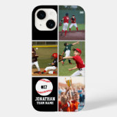 Children's Baseball Team Photo Collage Black Case-Mate iPhone Hülle (Rückseite)