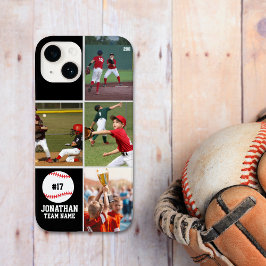 Children's Baseball Team Photo Collage Black Case-Mate iPhone 14 Hülle