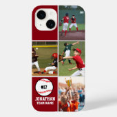 Children's Baseball Team Photo Collage Red Case-Mate iPhone Hülle (Rückseite)