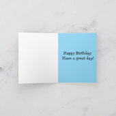 Children's birthday card karte (Innenseite)