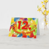 Children's Birthday Card Karte (Gelbe Blume)