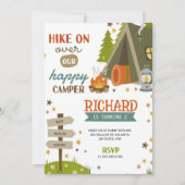 Children's Birthday Invitation with camping vibes Einladung (Vorderseite)
