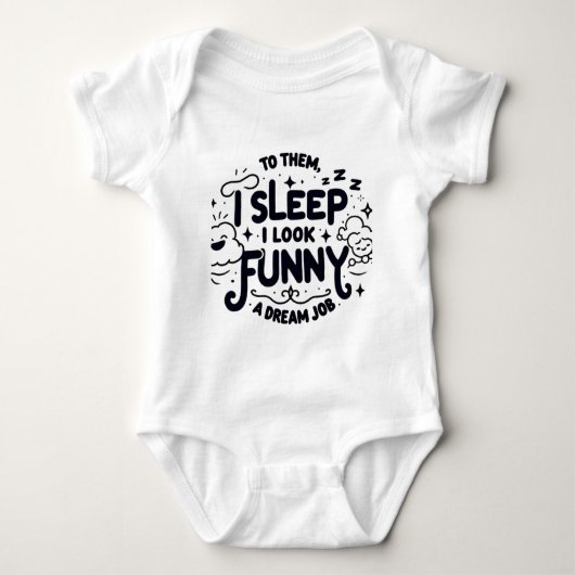 Children's bodysuit with a funny inscription baby strampler (Vorderseite)