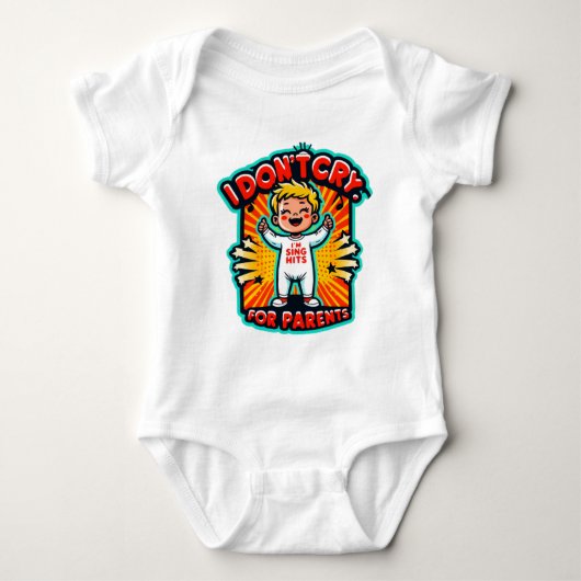 Children's bodysuit with a funny inscription baby strampler (Vorderseite)