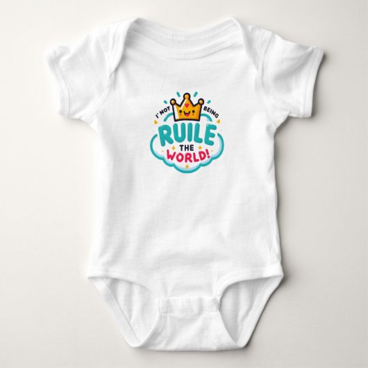 Children's bodysuit with a funny inscription baby strampler (Vorderseite)