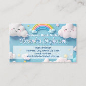 Childrens Book Author Librarian Kids Teacher Cloud Visitenkarte (Vorderseite)