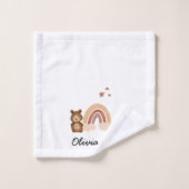 Children's cloth with a custom design of a bear waschlappen (Waschlappen)