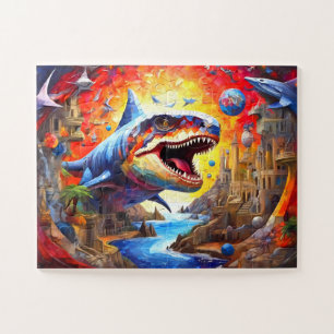 Childrens Colorful Dinosaurier Puzzle